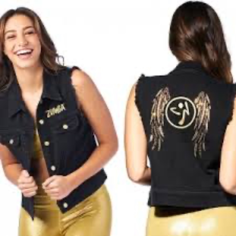 Zumba Swarovski Denim Vest